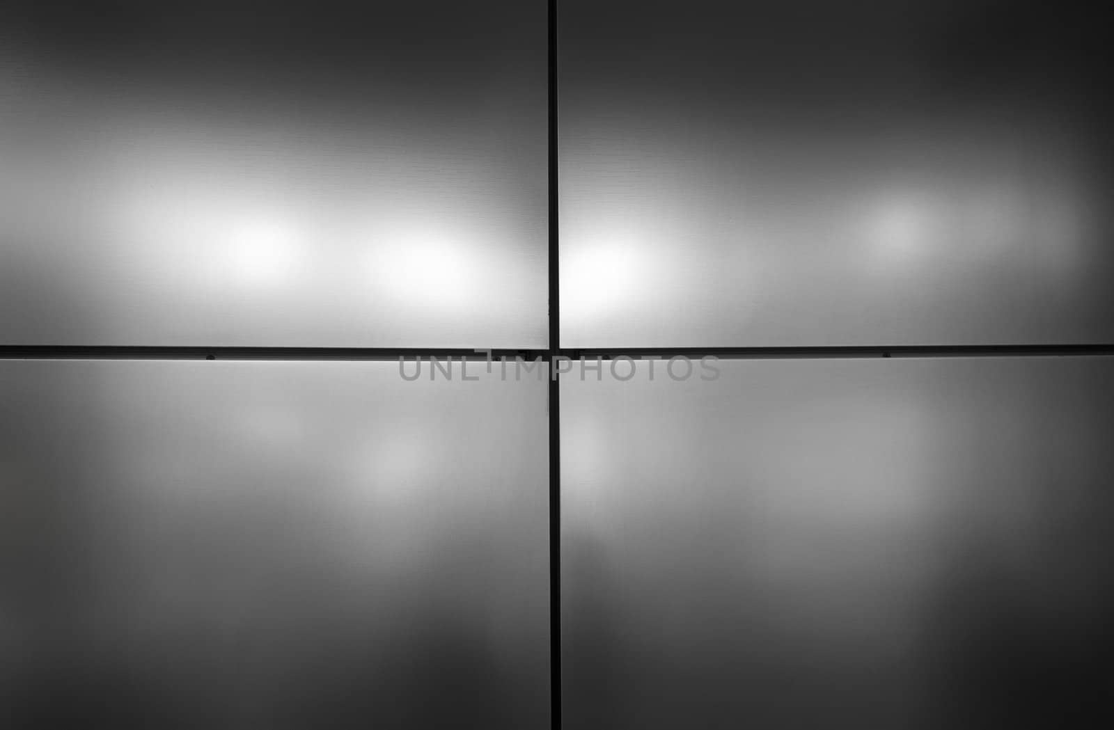 Real Grey metal background of a office building.