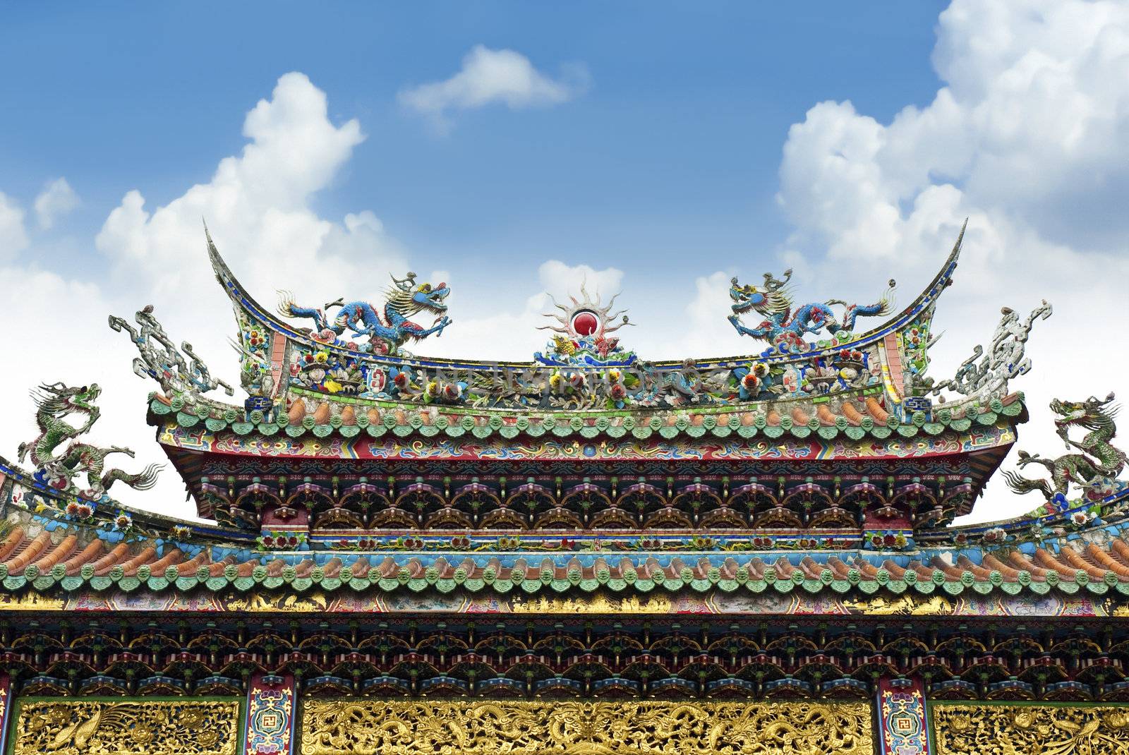 Longshan Temple is one of the famous Buddhist temple in Taipei, Taiwan