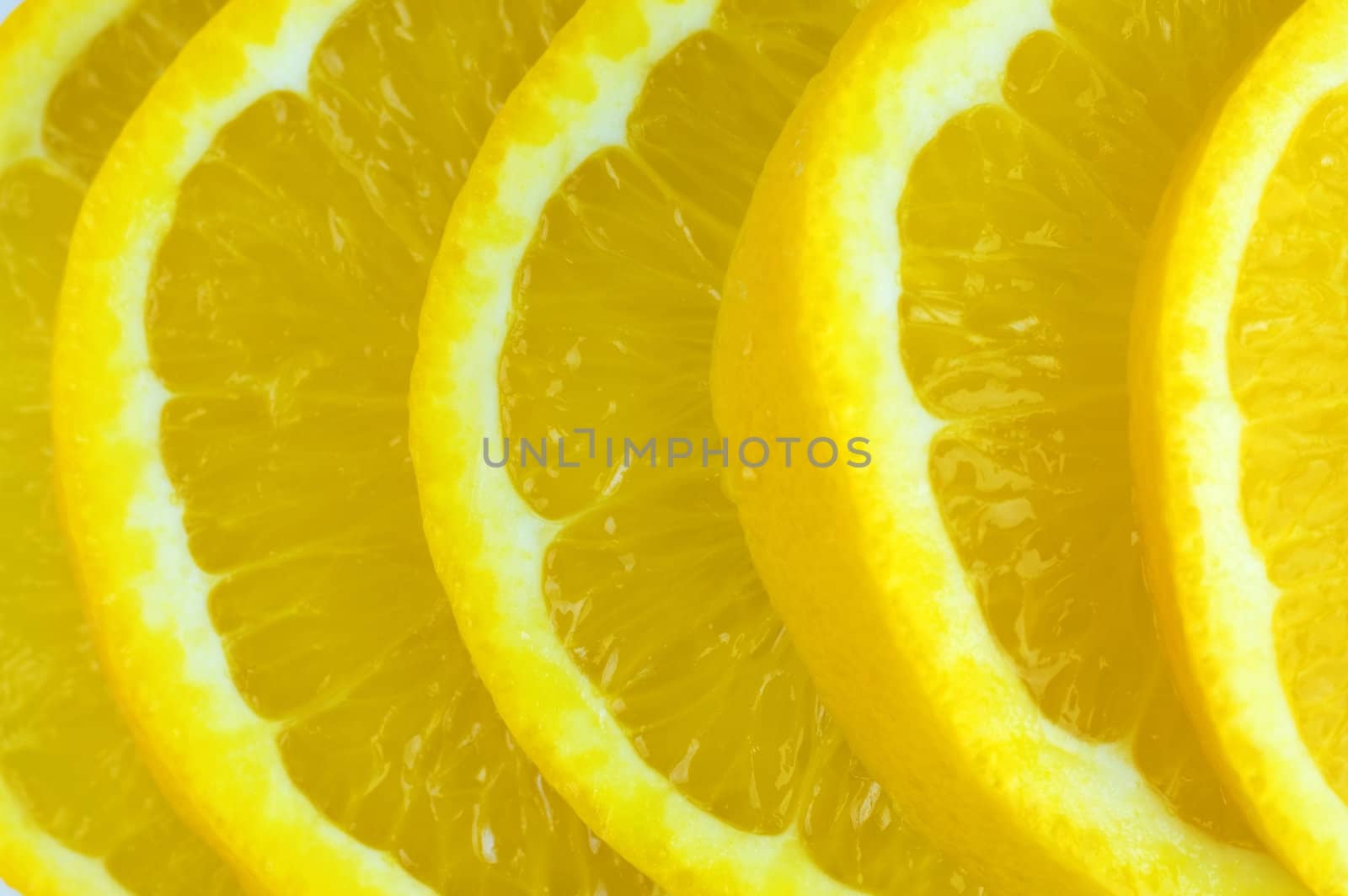 Macro on orange slices background 

