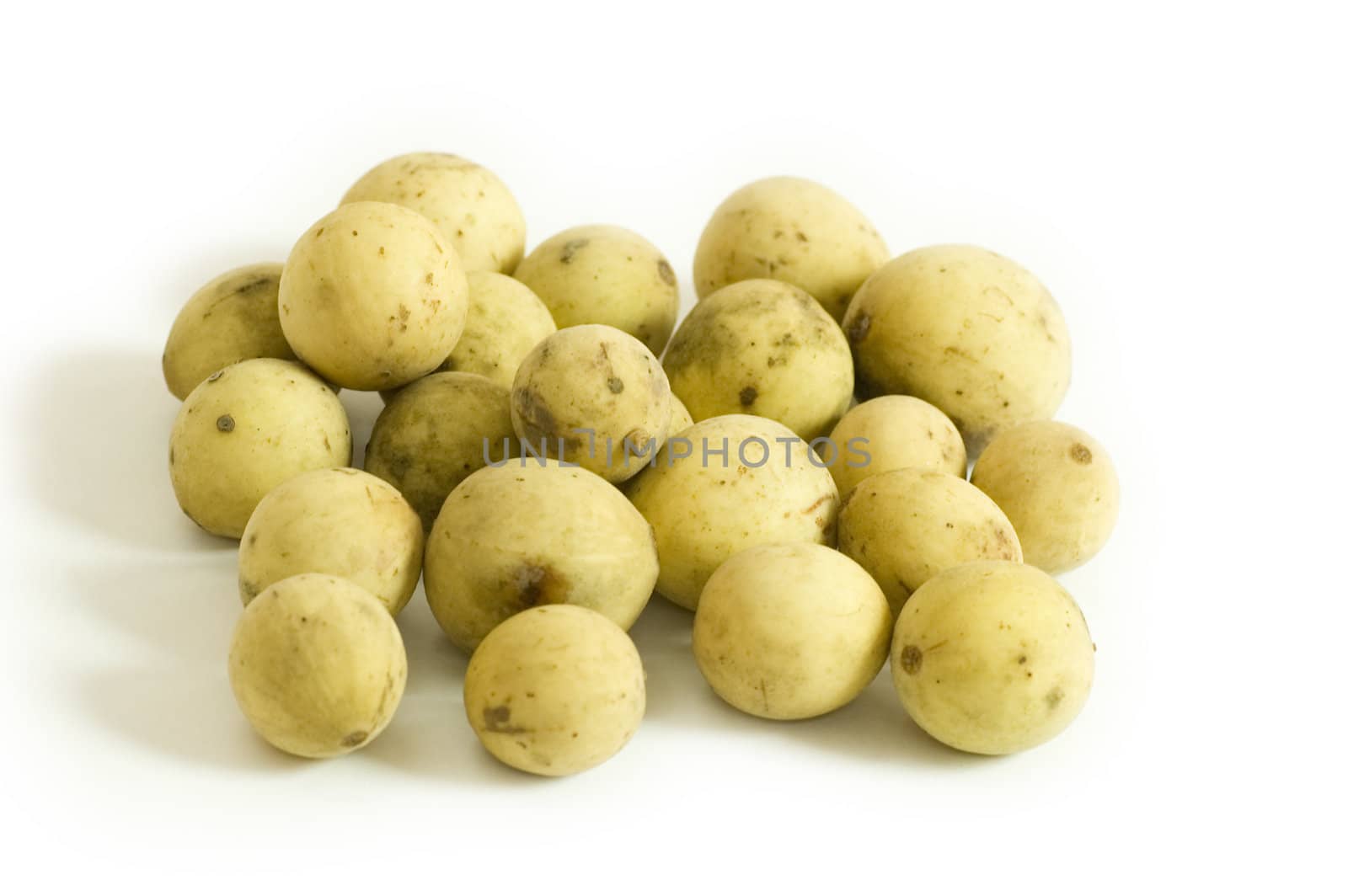 isolation of tropical fruit on white 
