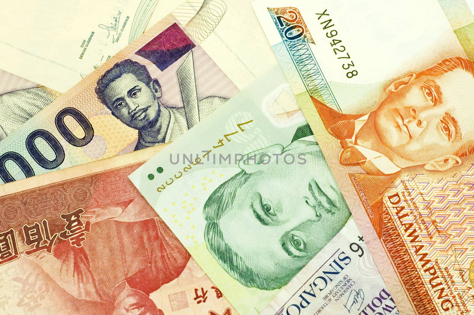 banknotes of Asian countries 