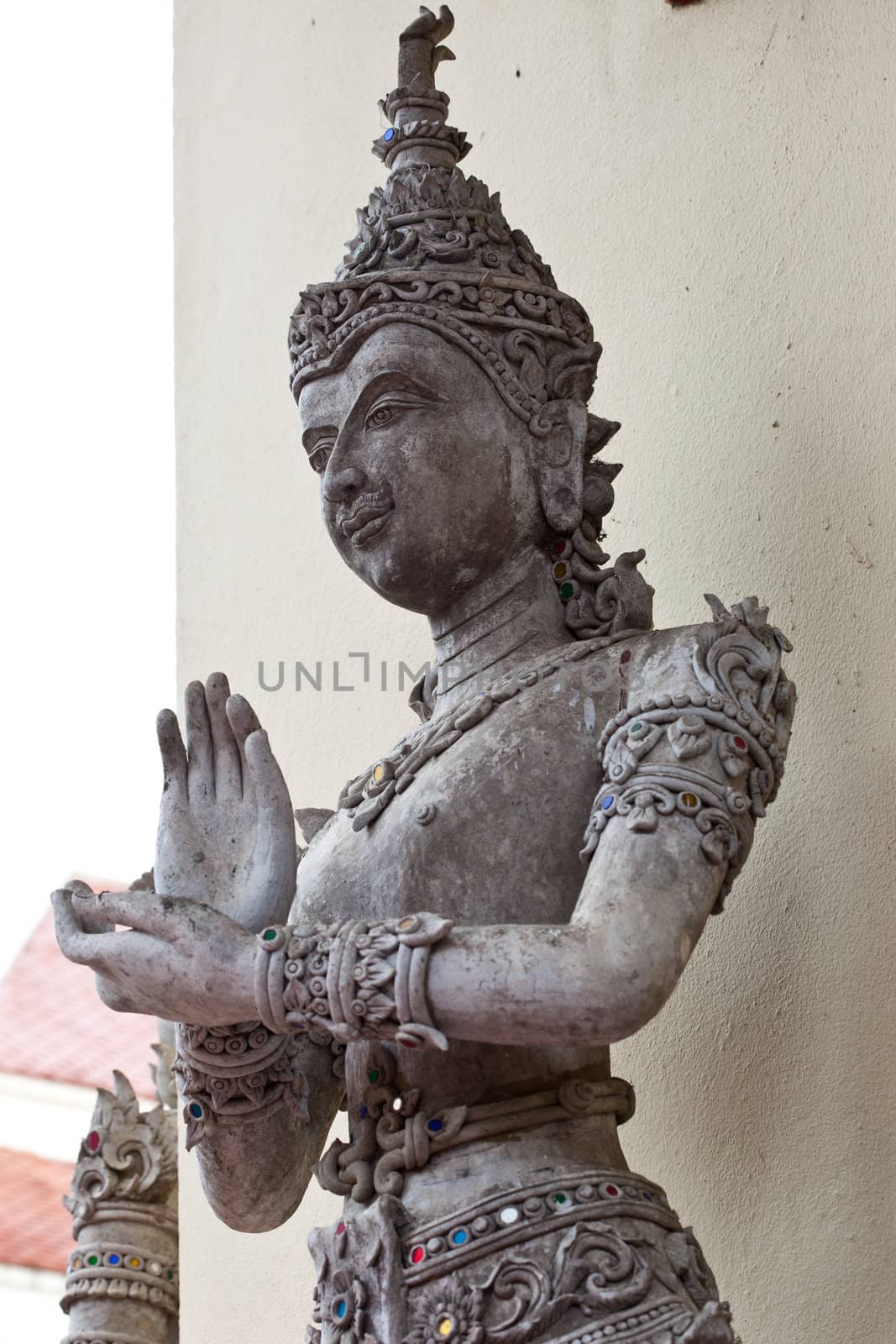 Thai art Statues in thai temple
