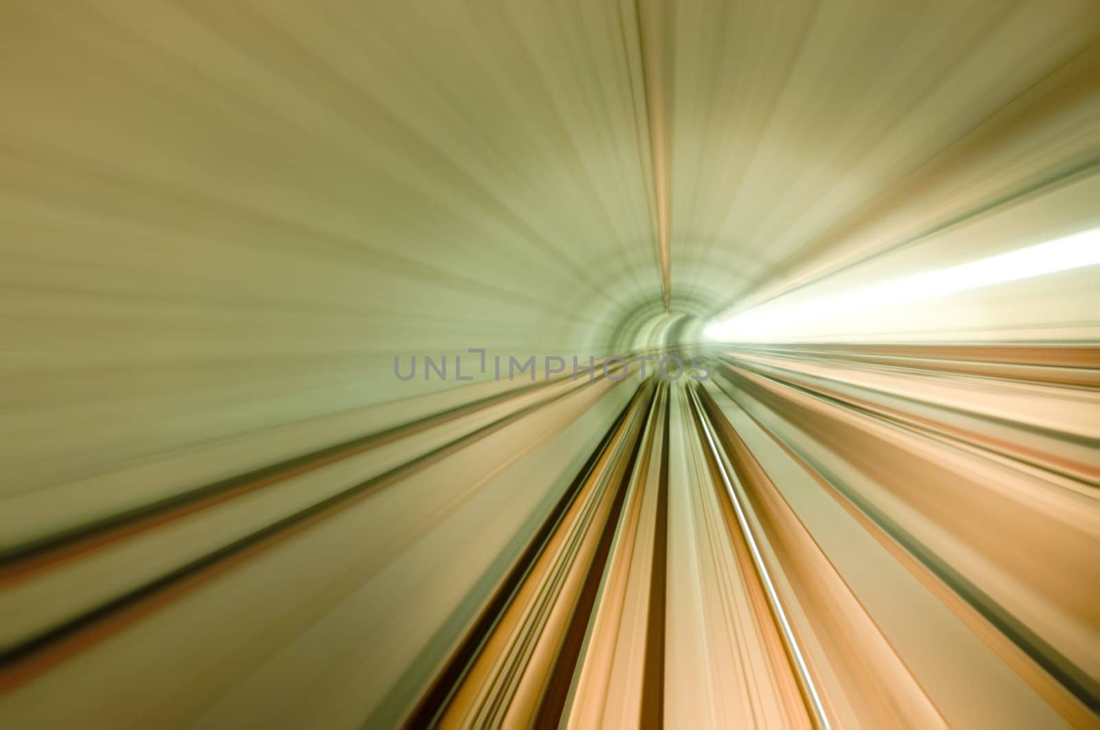 Photo taking in front of train, long exposure. 