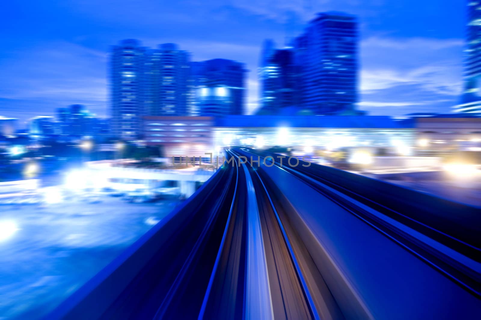 Urban night traffics view. Focus on the road. 
