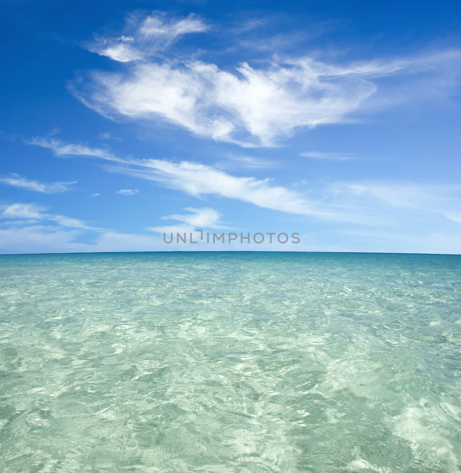 see through water at Perhentian Island, Malaysia 