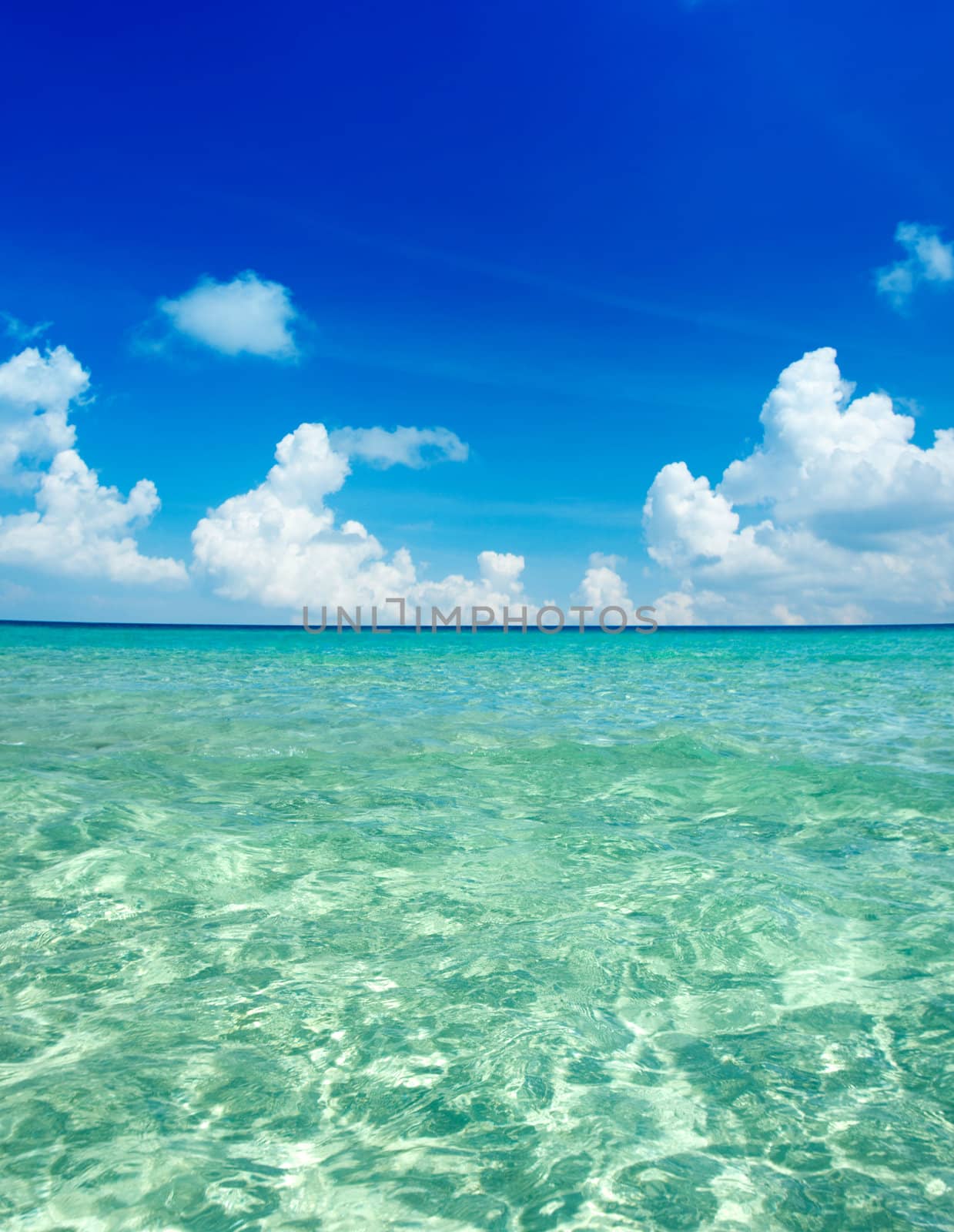 Blue water at Island Perhentian Kecil, Malaysia.