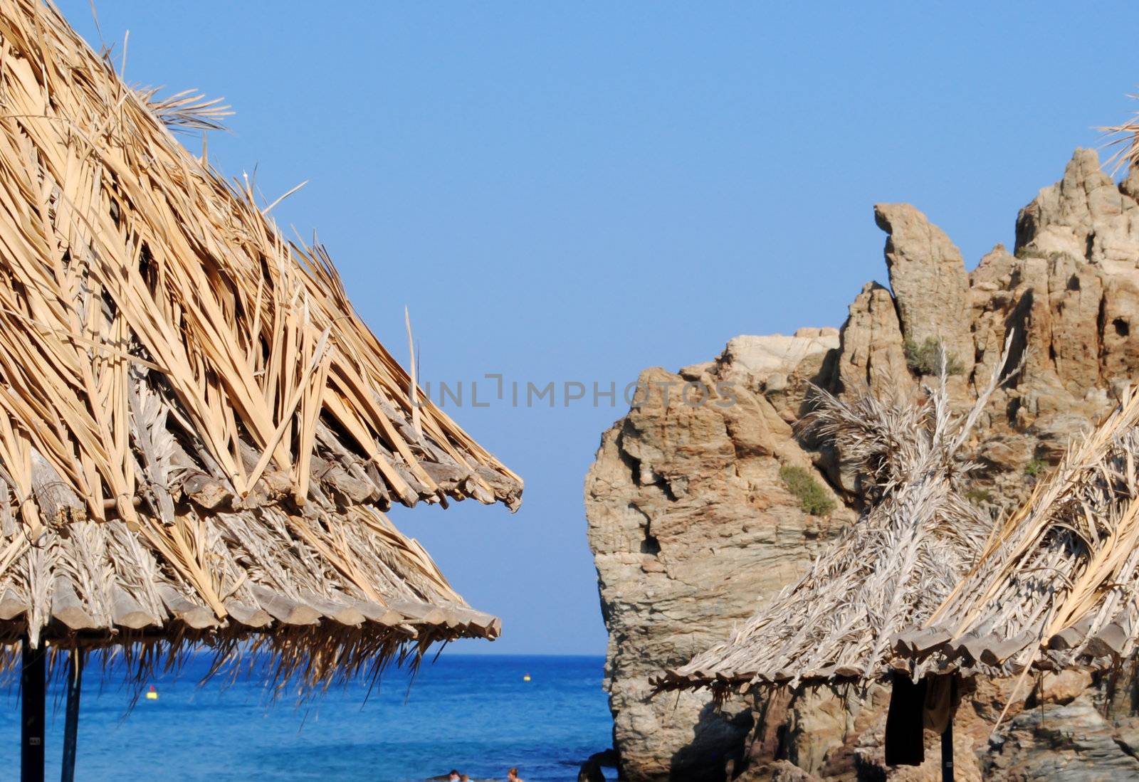 impressive beach in Vai, Greese