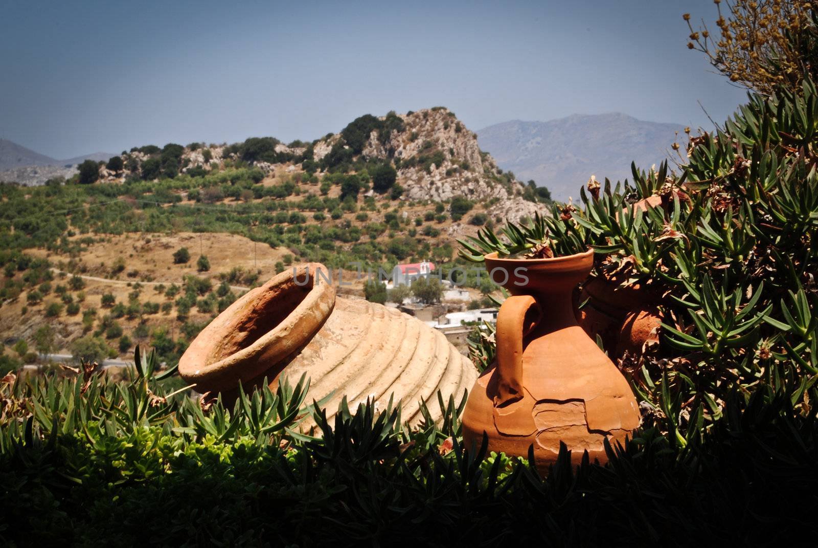 jugs in greek mountains by wenefica