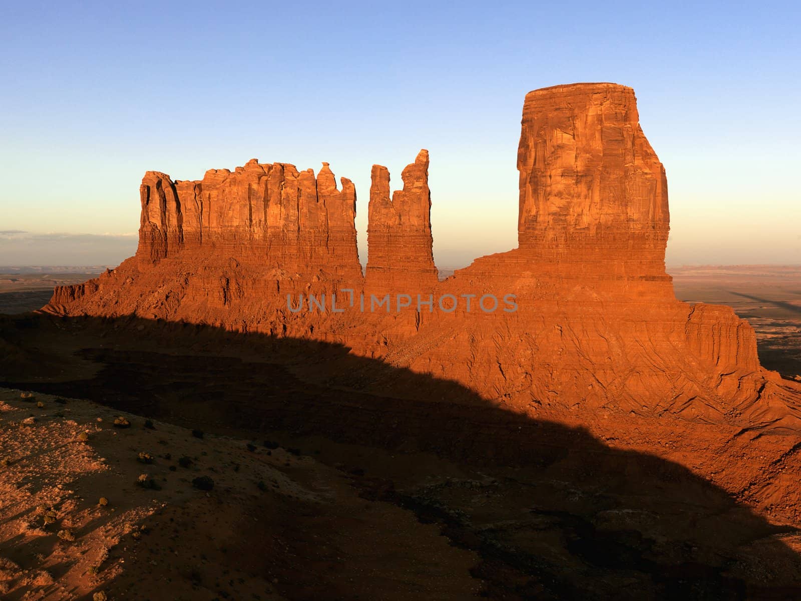 Monument Valley mesa landscape. by iofoto