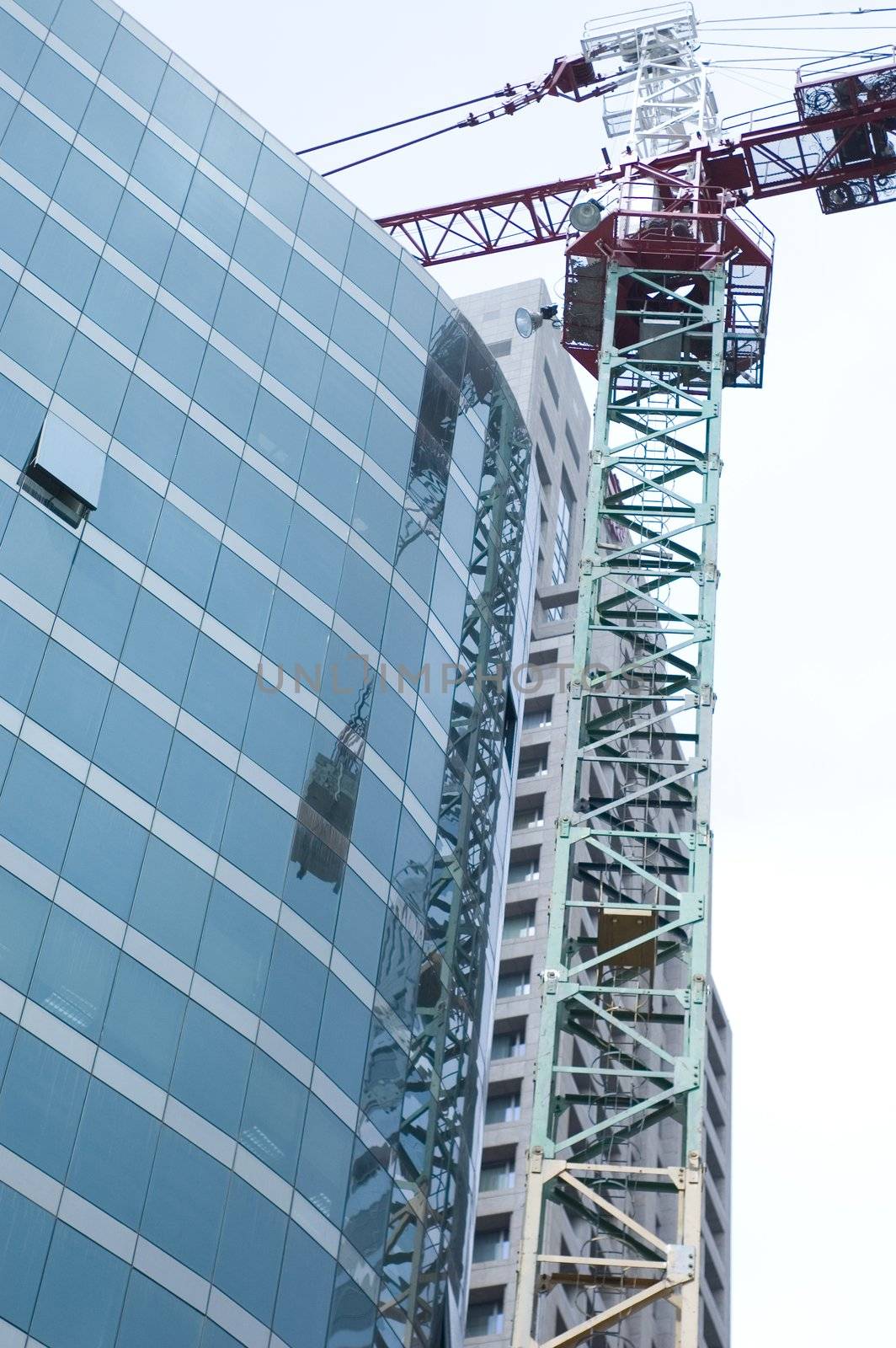A Construction Site With a Building Crane
