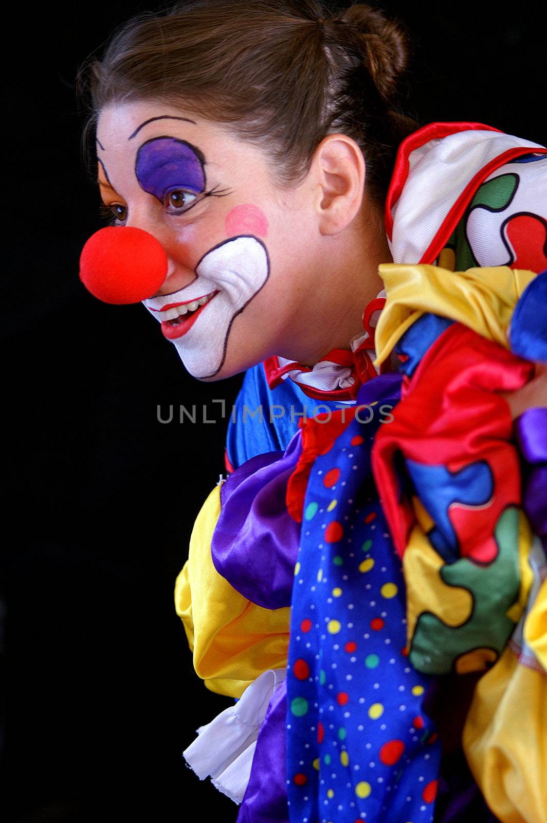 smiling clown by Maya