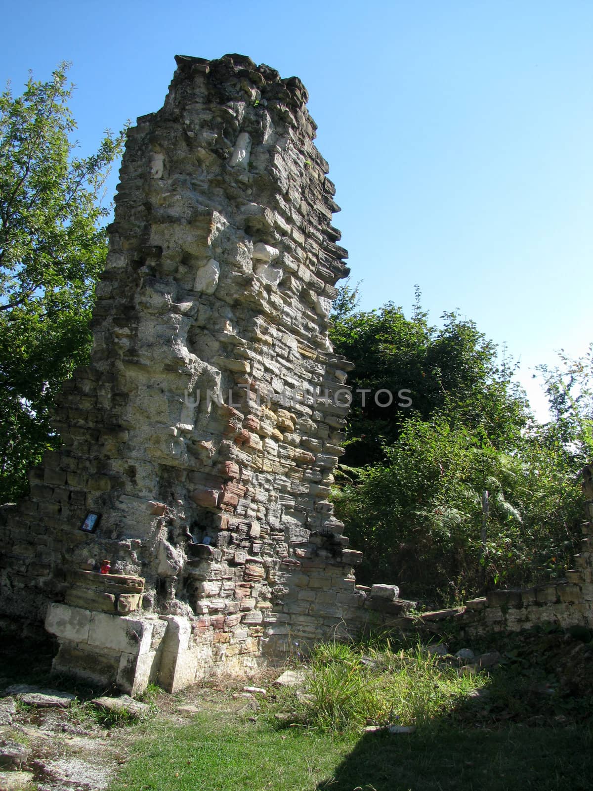 ruins of an ancient Byzantine church. South Russia by Viktoha