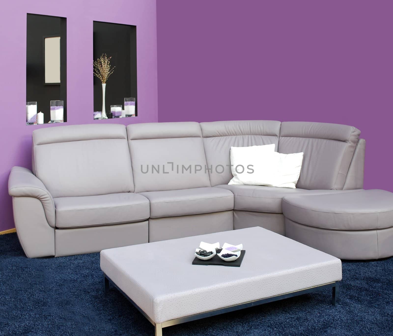 living room with furniture by goce