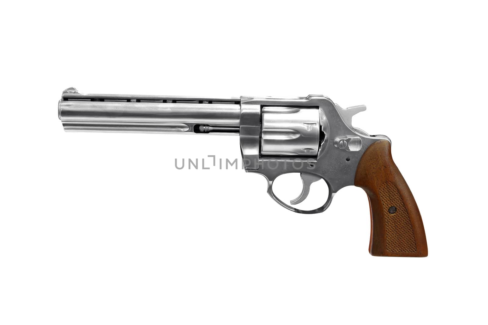 revolver isolated on white by goce