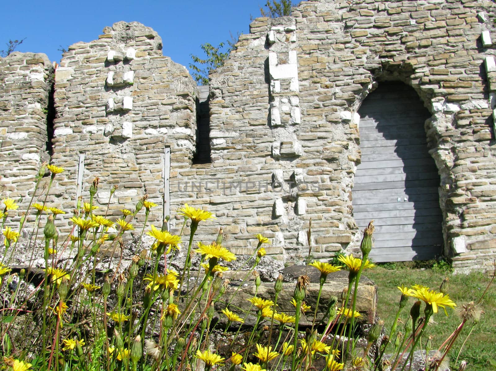 ruins of an ancient Byzantine church. South Russia by Viktoha