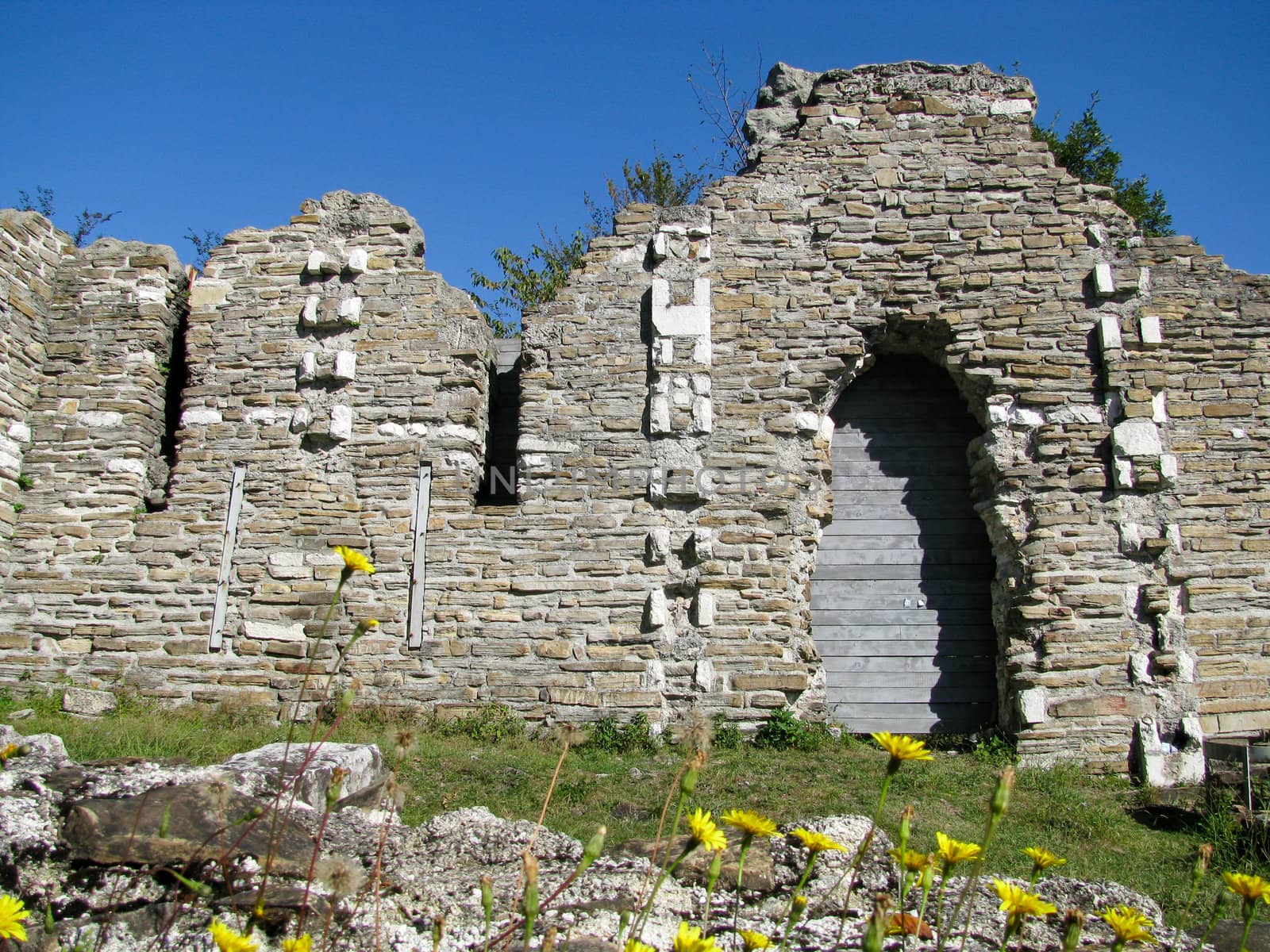 ruins of an ancient Byzantine church. South Russia by Viktoha