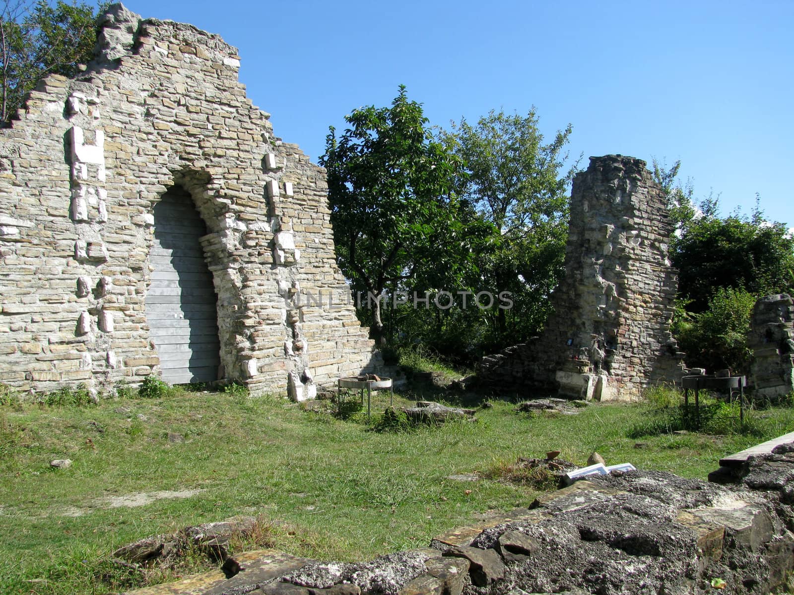 ruins of an ancient Byzantine church. South Russia by Viktoha