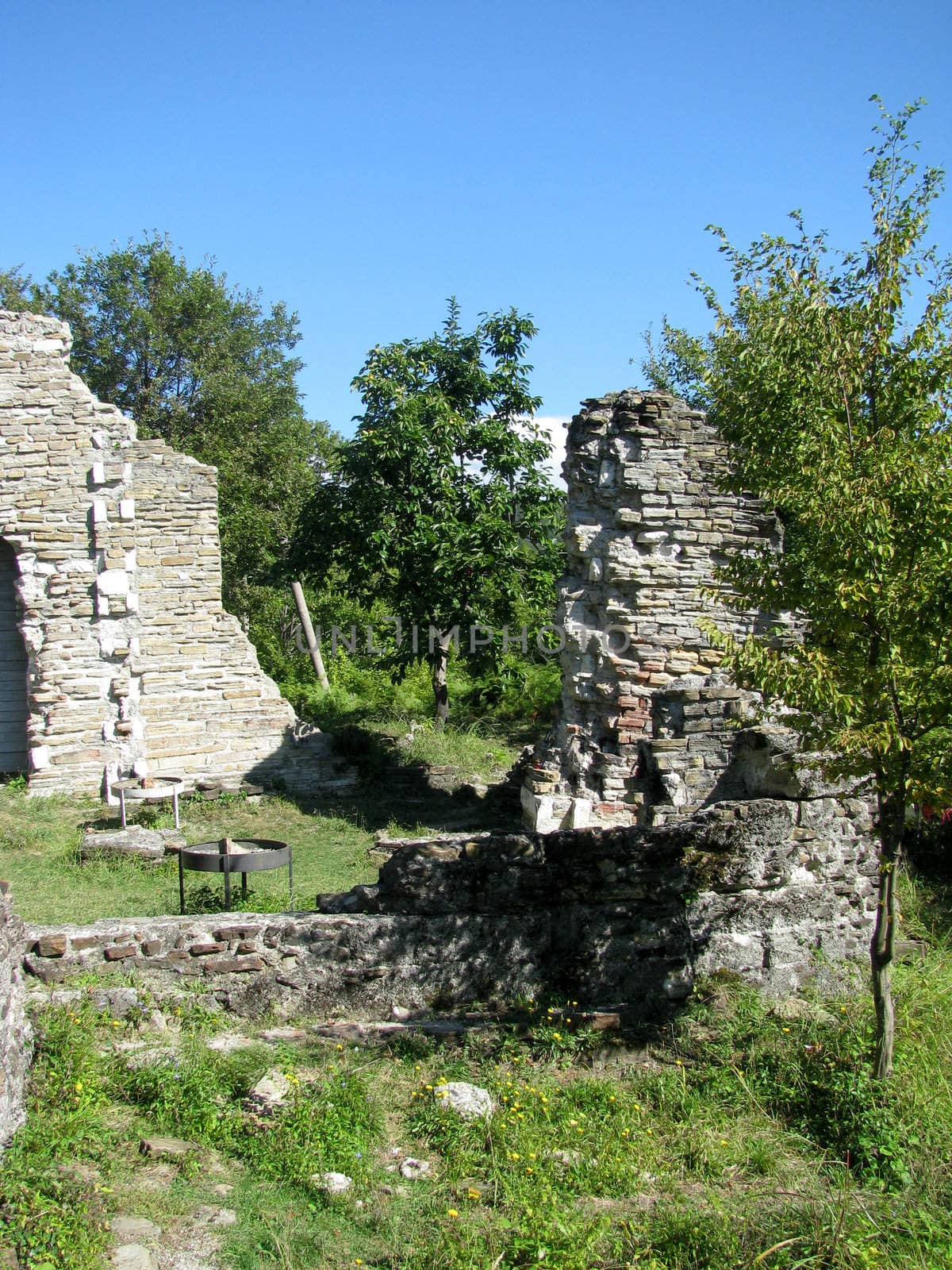 ruins of an ancient Byzantine church. South Russia by Viktoha