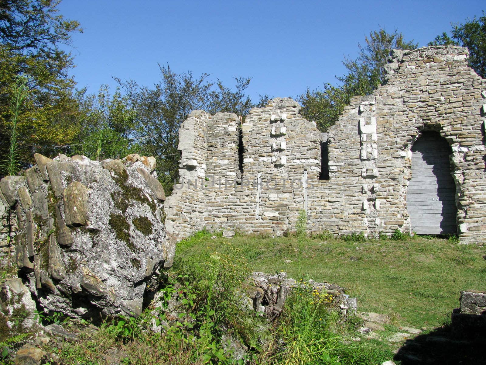 ruins of an ancient Byzantine church. South Russia by Viktoha