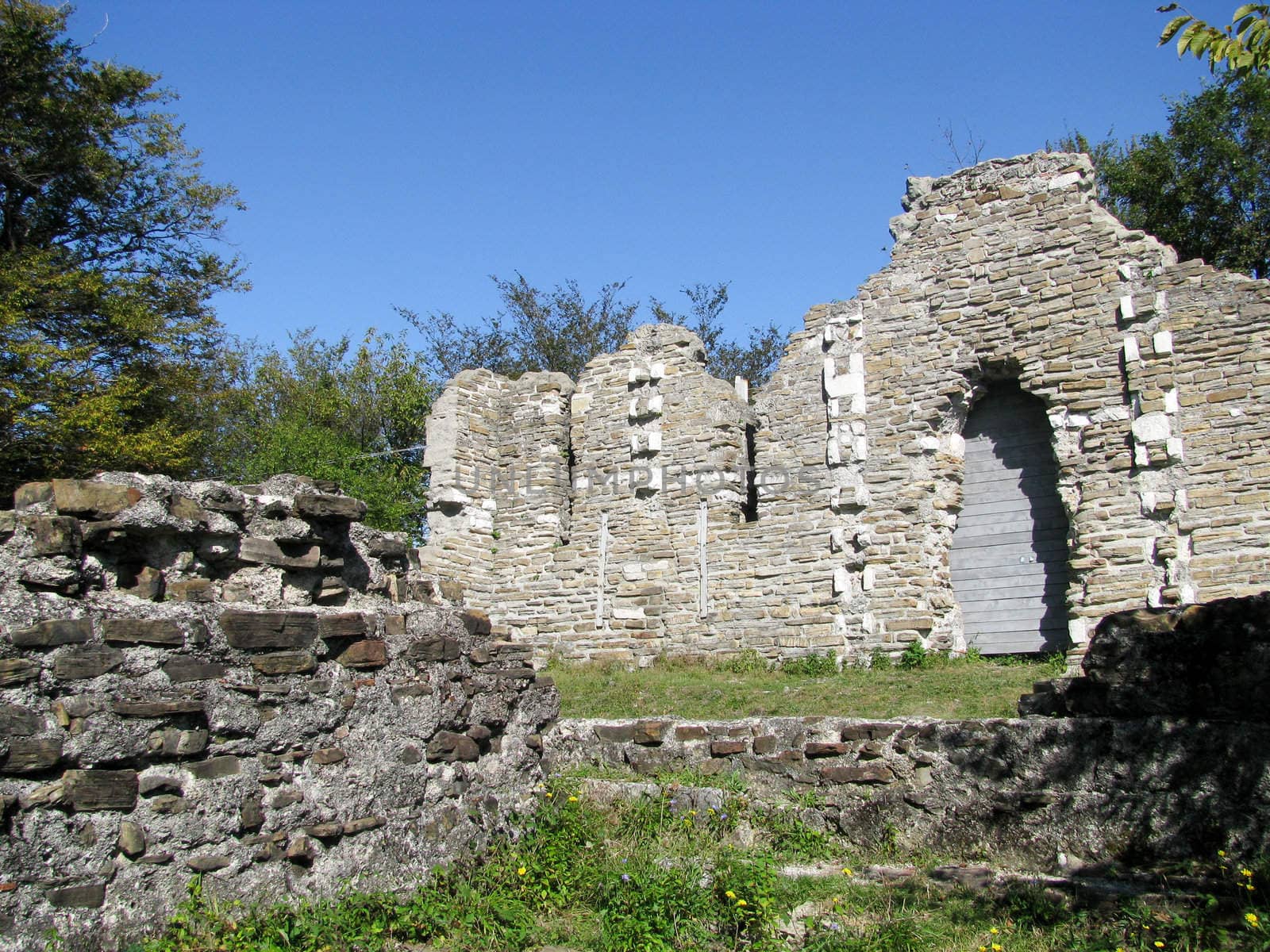 ruins of an ancient Byzantine church. South Russia by Viktoha