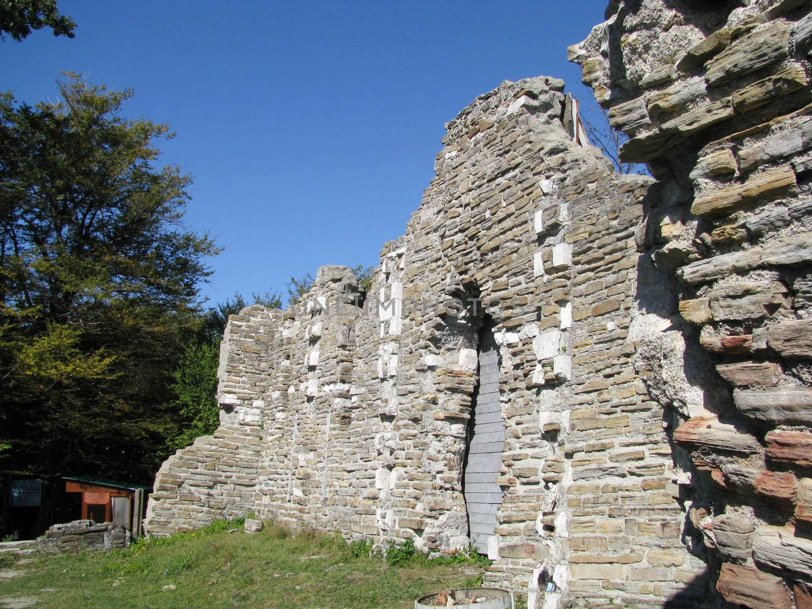 ruins of an ancient Byzantine church. South Russia by Viktoha