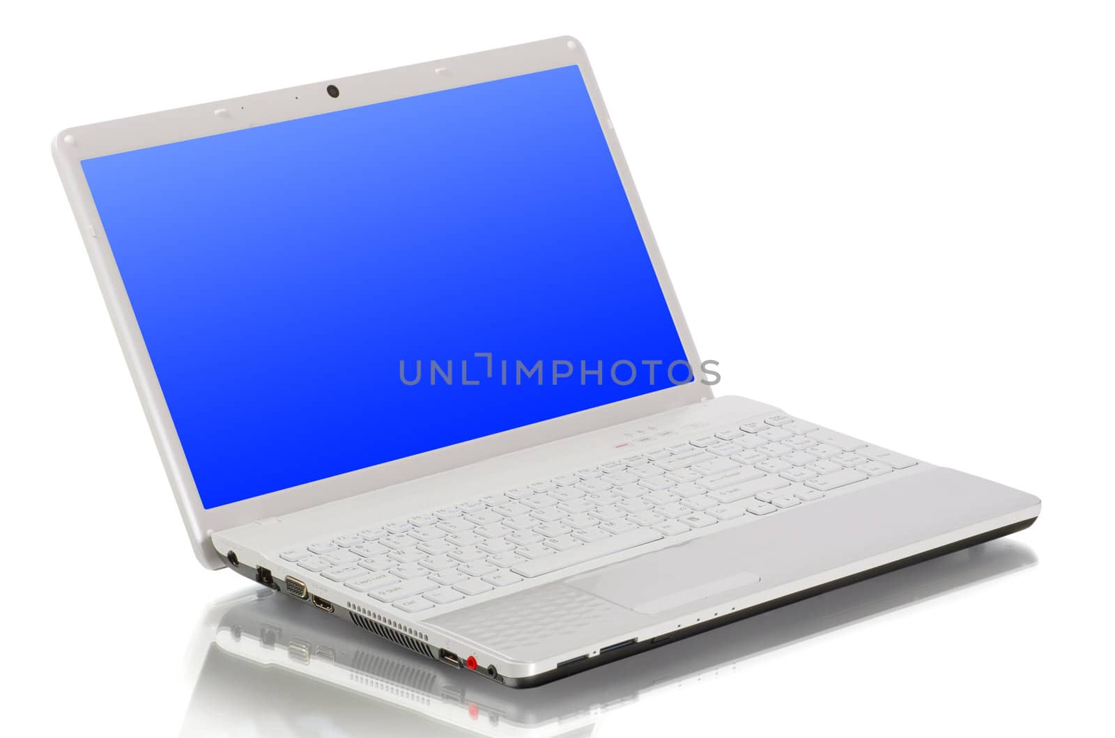 laptop isolated on white background