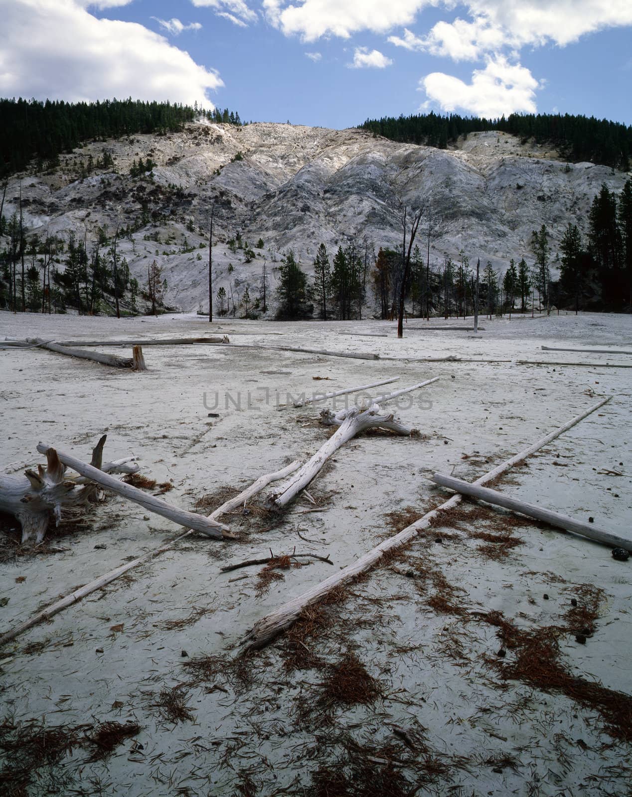 Roaring Mountains in Yellowstone National Park