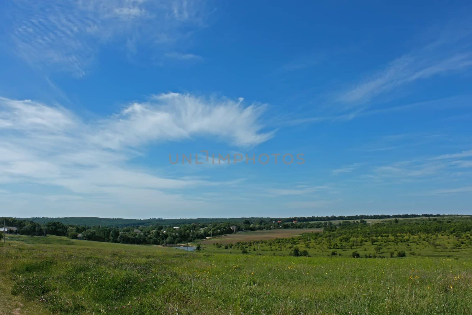 Beautiful skyscape over the countryside by qiiip
