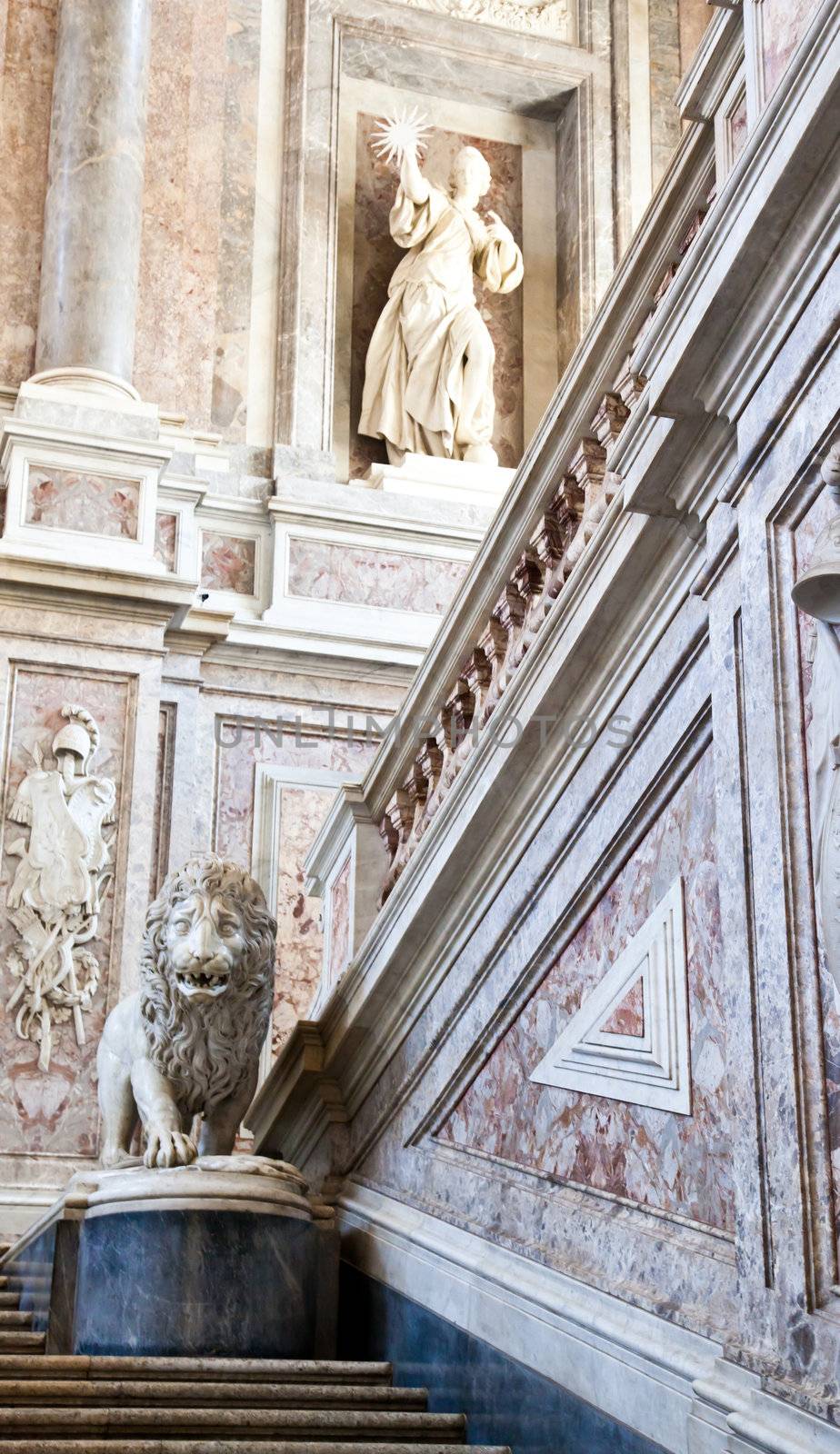 Reggia di Caserta (Caserta Royal Palaca), Italy. Luxury interior, more than 300 years old