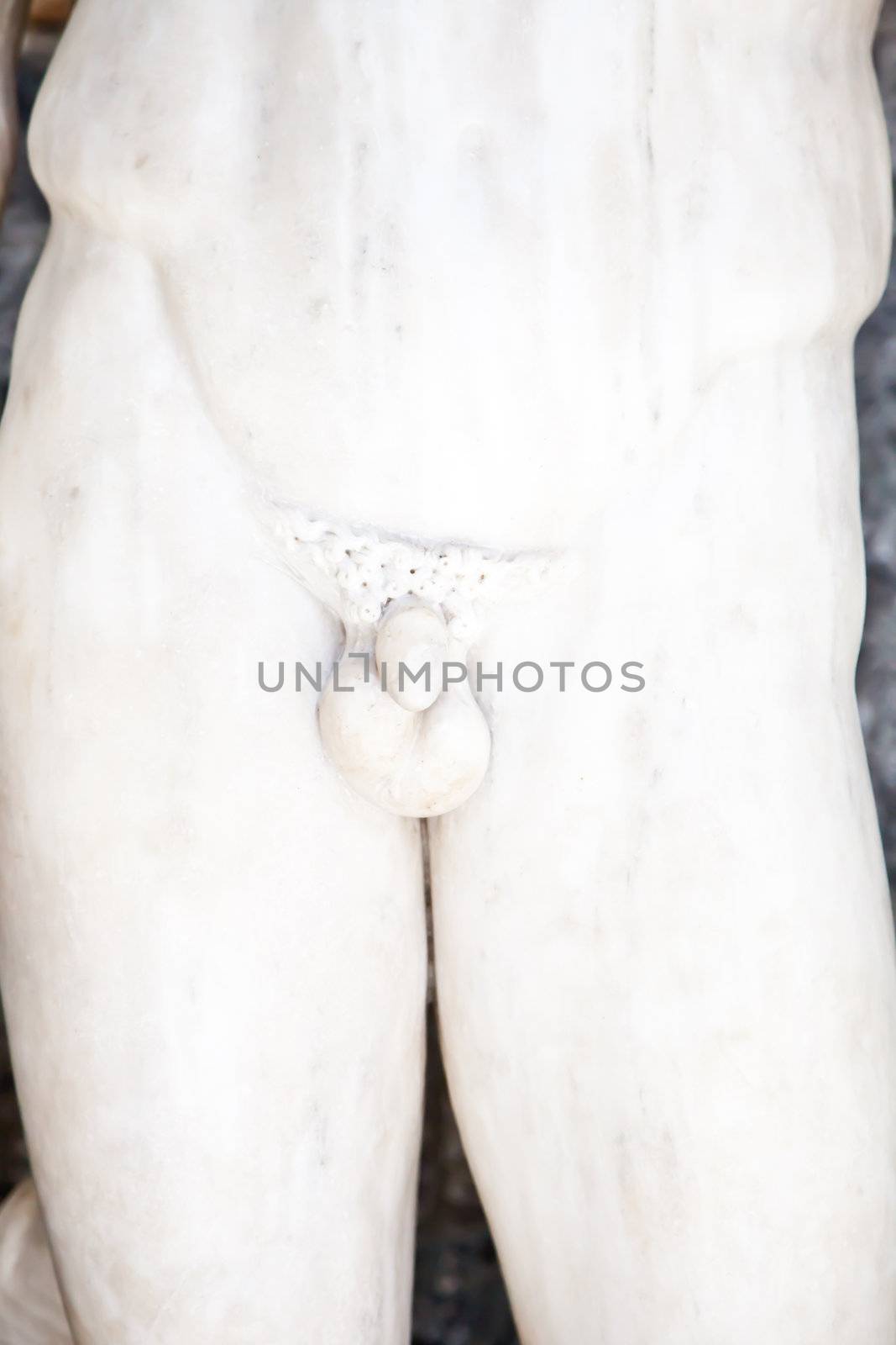 Greek statue penis in an Italian museum, original (more than 1700 years old)