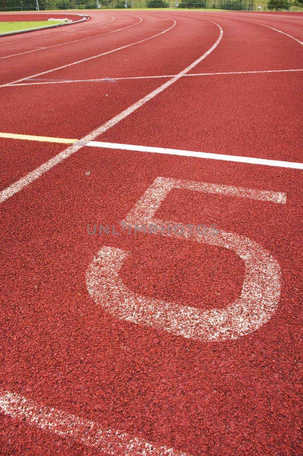 running track for race, for concept or background.
