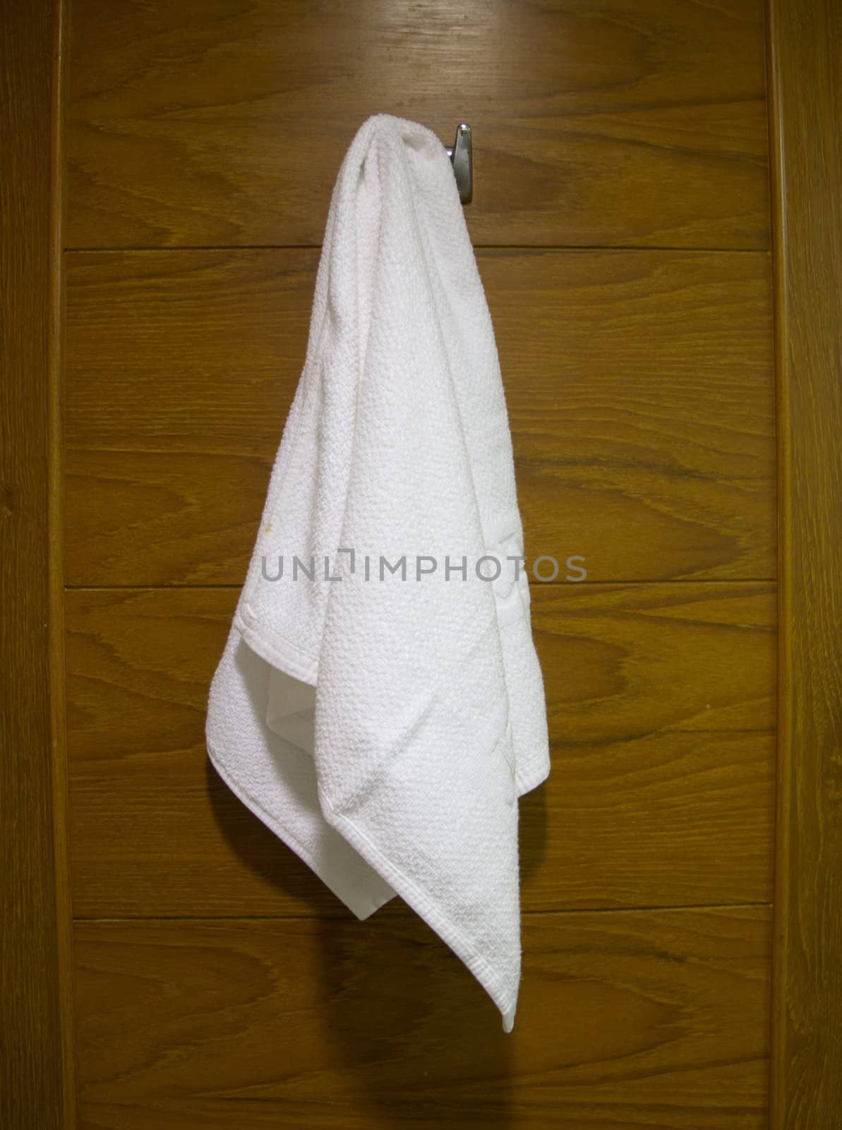 a small towel in bathroom