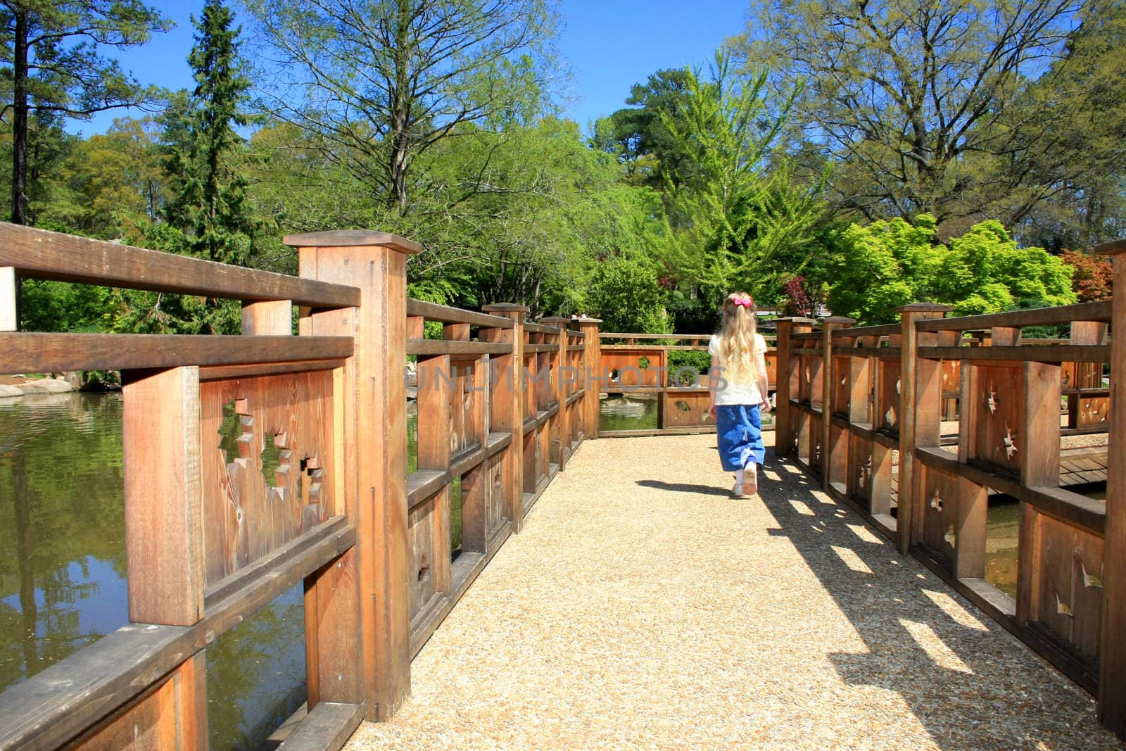 Walking Alone on a Bridge by mahnken