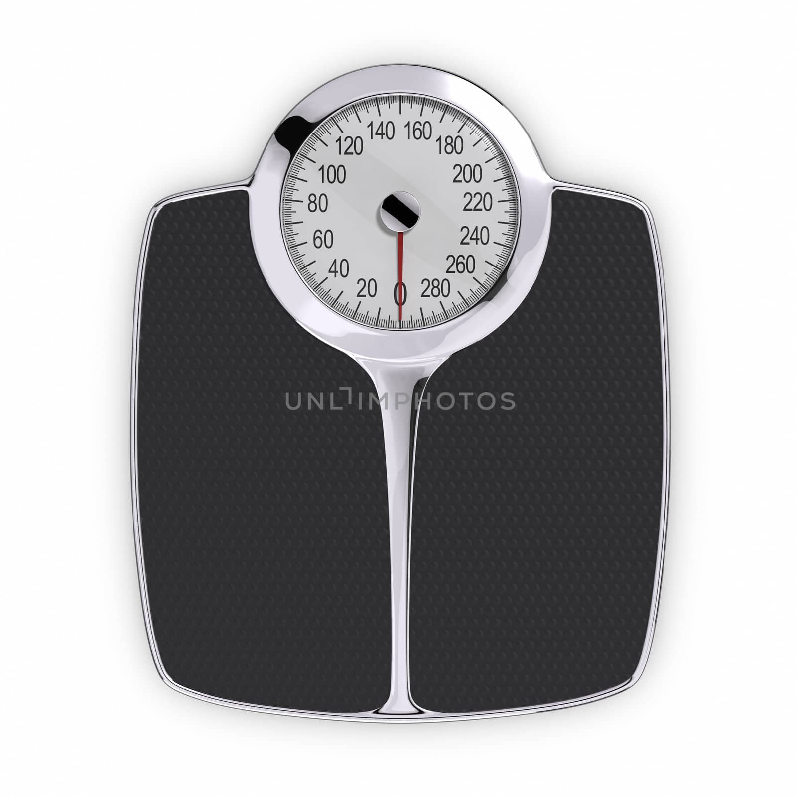 Bathroom Scale. Cliping path included.