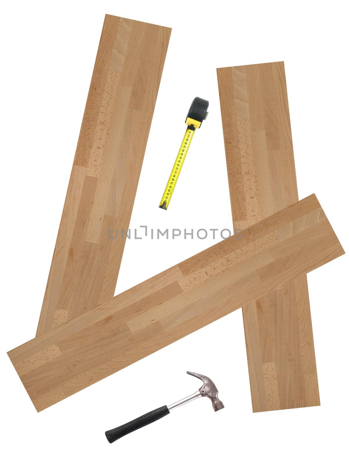 Tools isolated against a white background