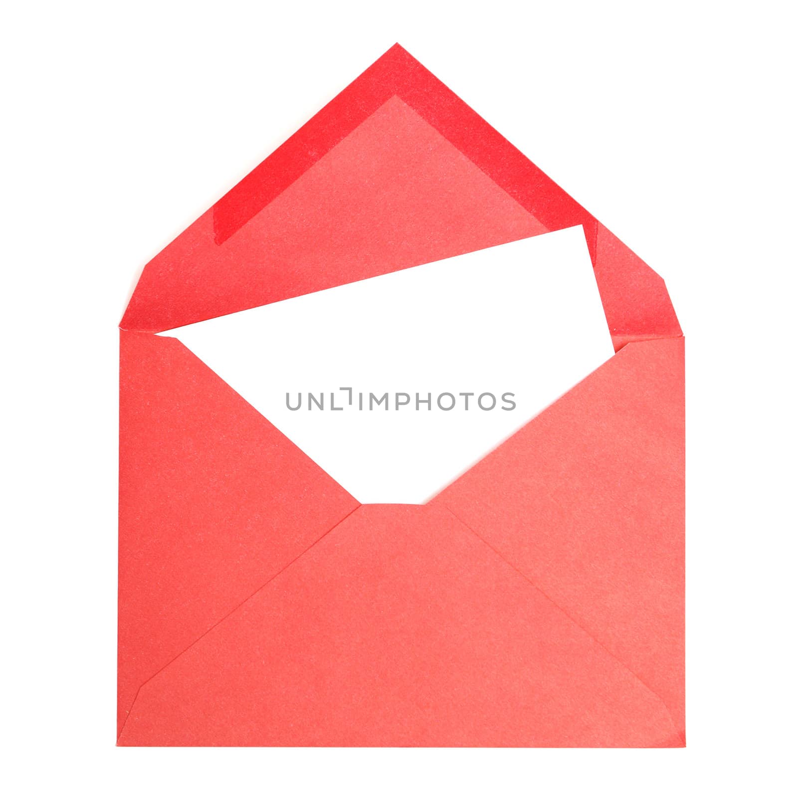 A red envelope with a blank page for your text.
