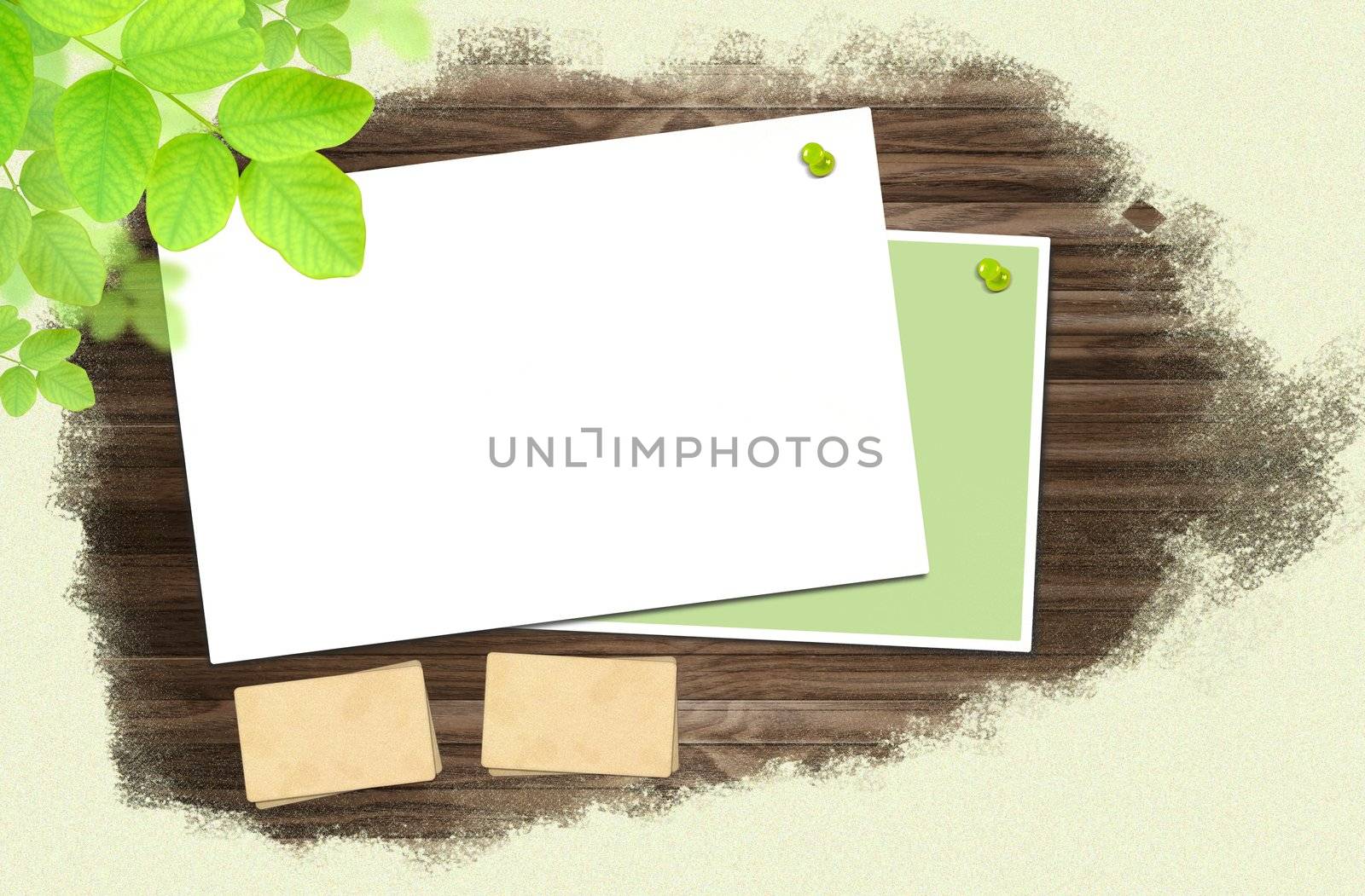 Wood and Paper for background and text  by rufous