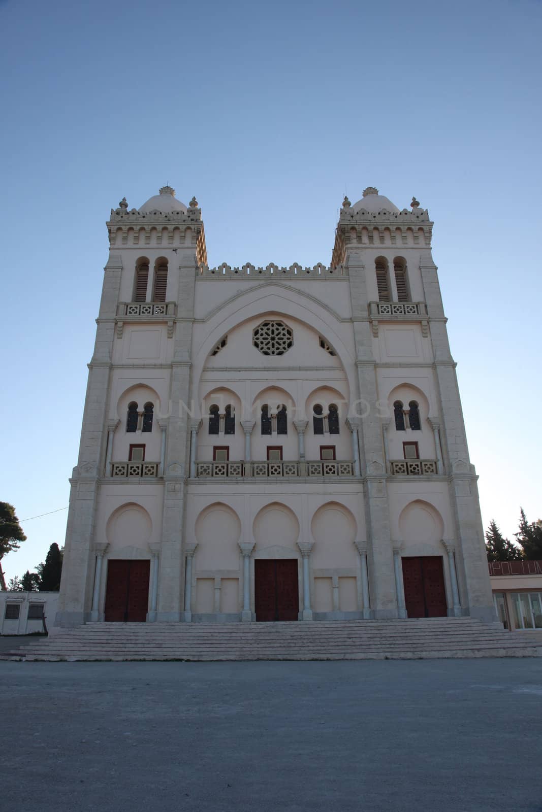 Tunisia. Carthage. Byrsa hill - Saint Louis cathedral
