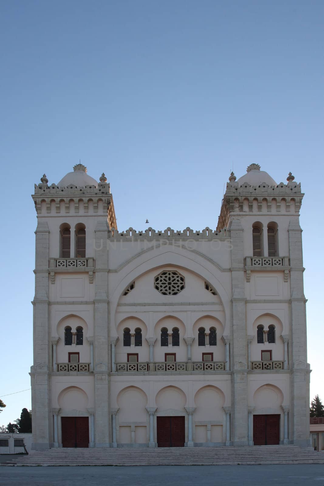 Tunisia. Carthage. Byrsa hill - Saint Louis cathedral