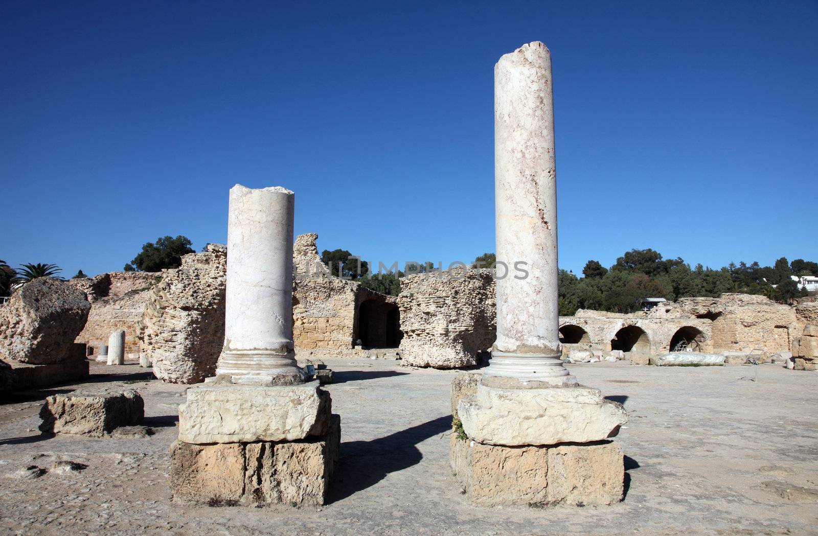 Tunisia. Ancient Carthage. The Antonine Baths