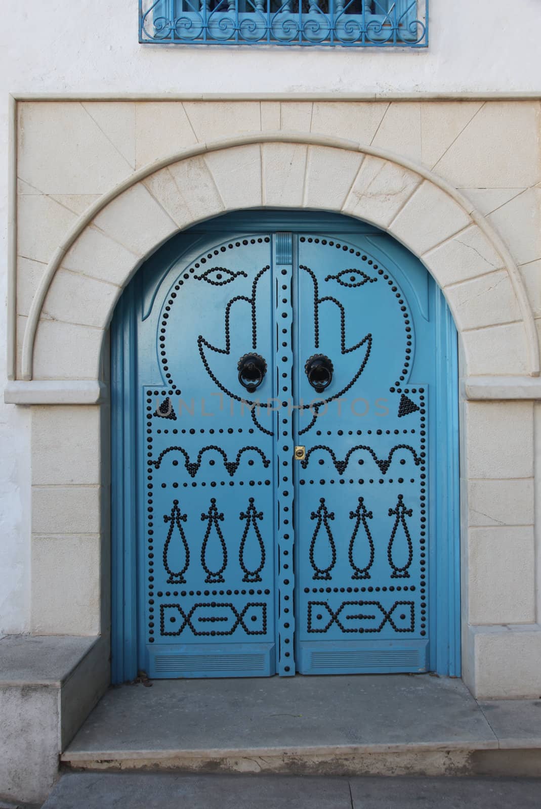 Traditional door from Sidi Bou Said, Tunis