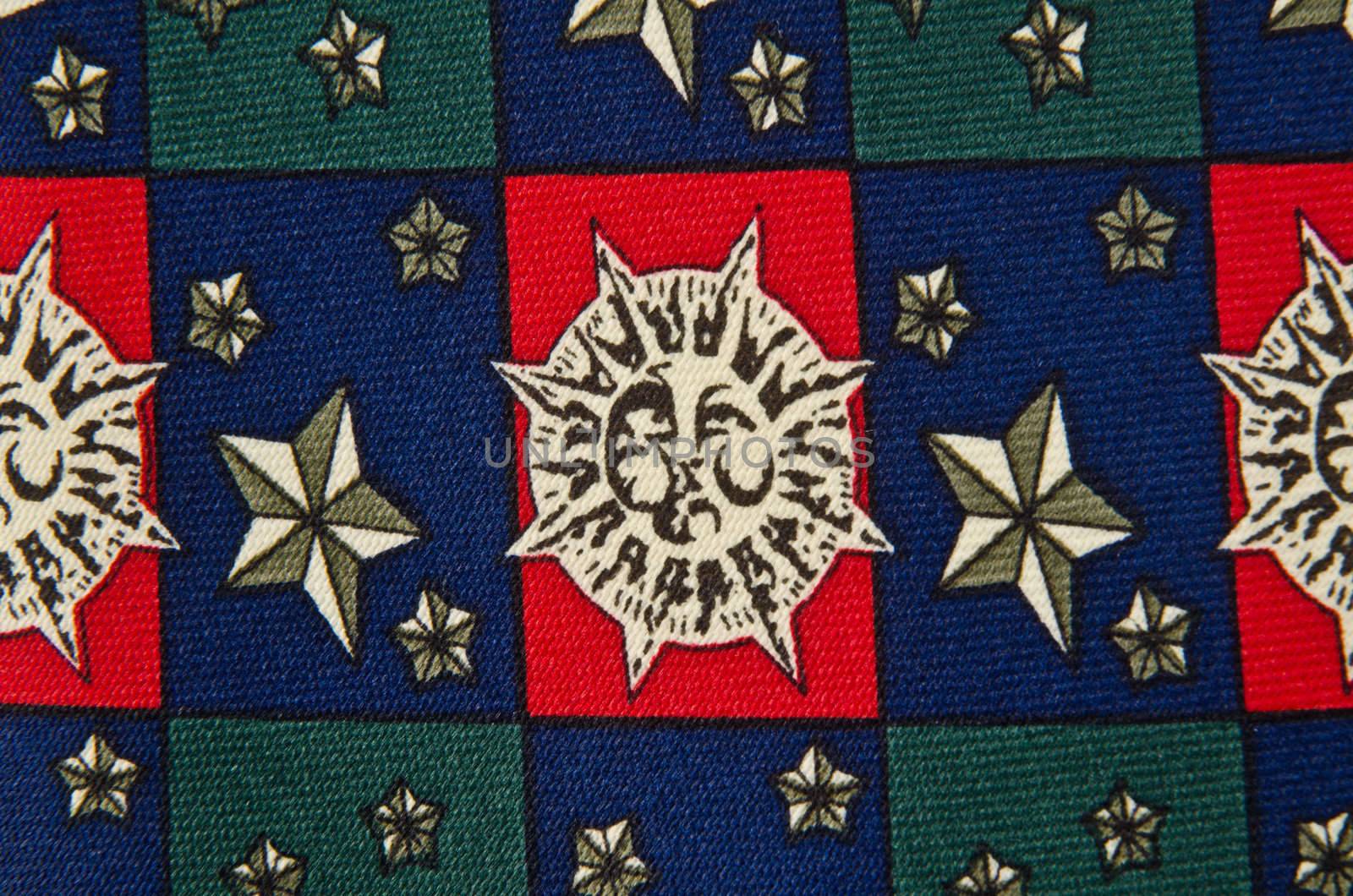 Closeup view of pattern neck tie, could be used as a background.
