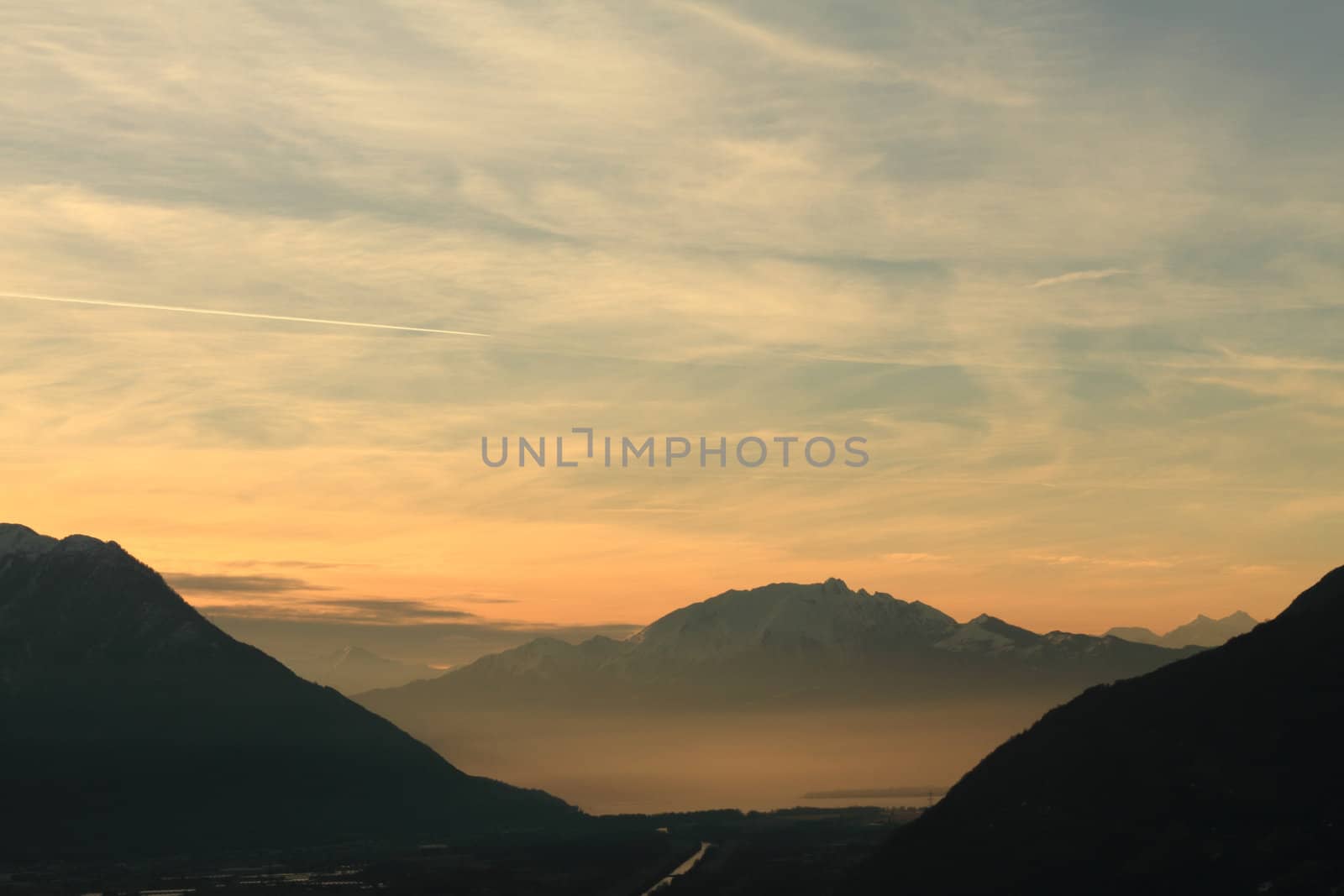 Alps & Sunset