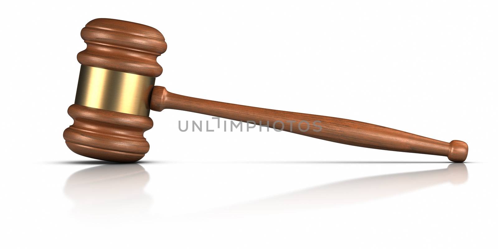 Gavel and sound block.