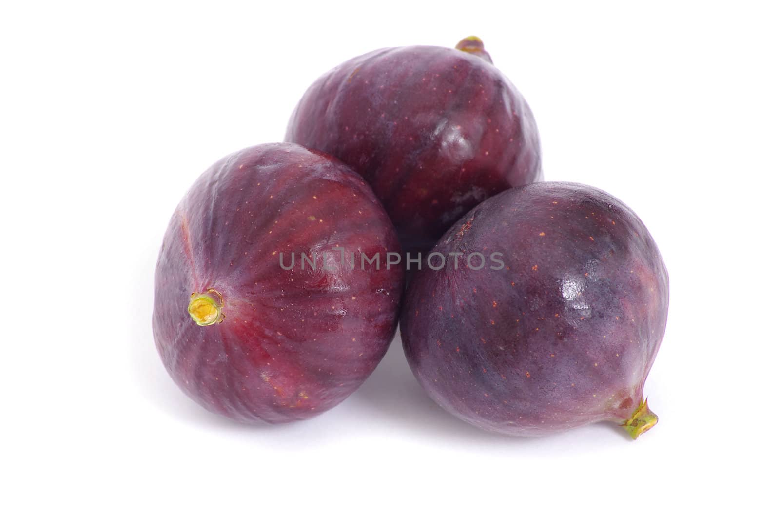 Fresh figs isolated on white