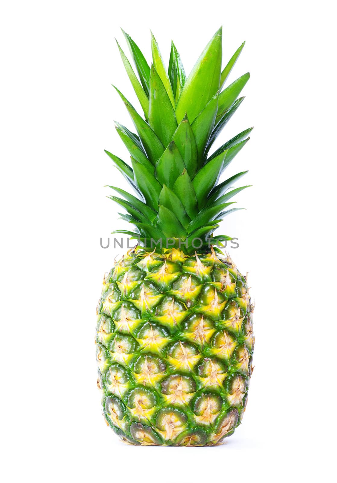 fresh pineapple isolated on the white background