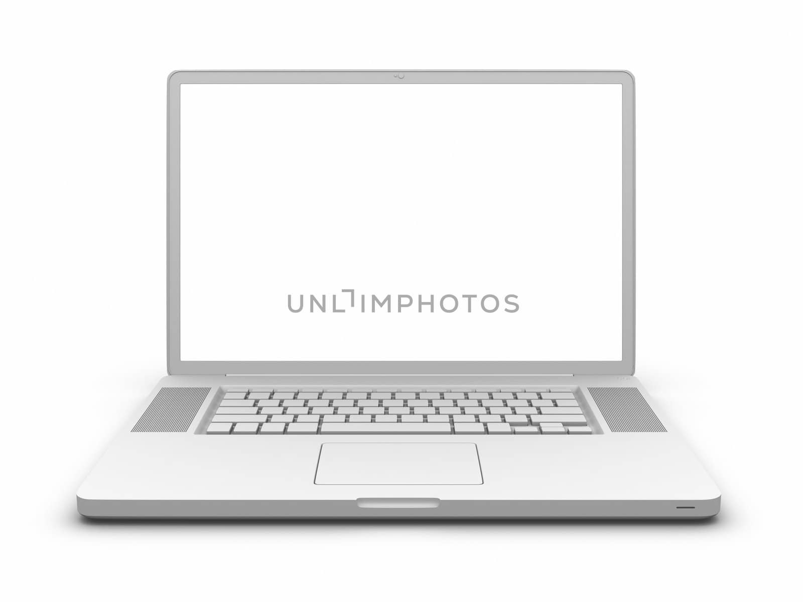 Laptop. Clipping path included.