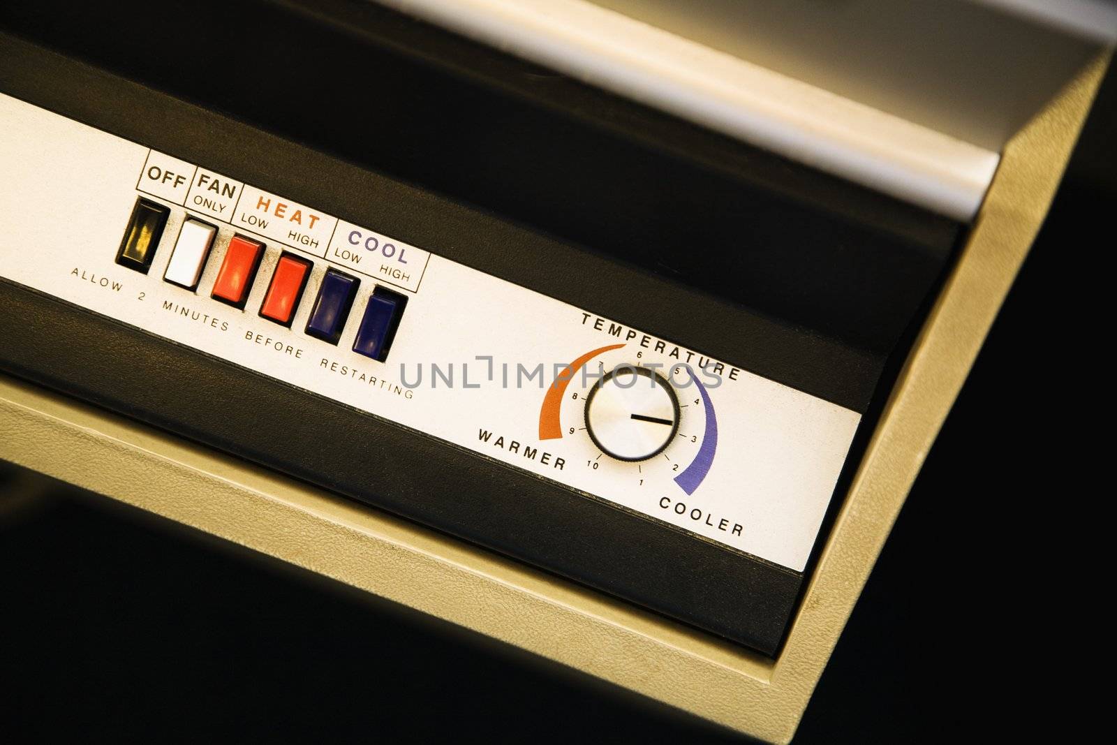 Air conditioner control panel. by iofoto