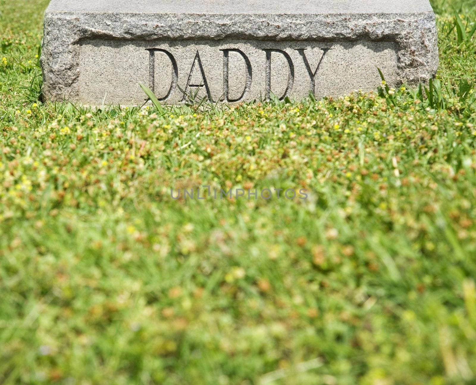 Gravestone with "Daddy" by iofoto