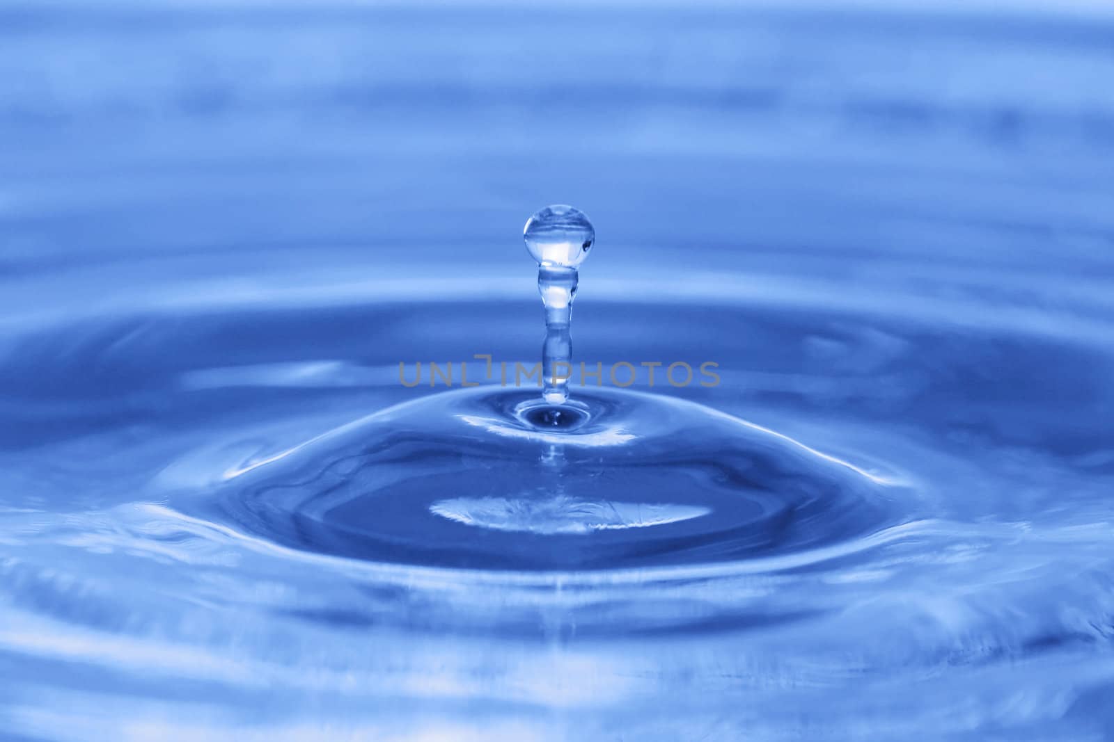 blue drop water background